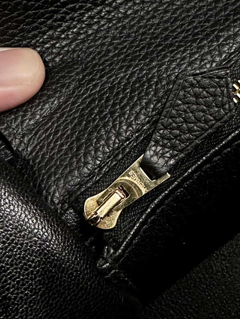 エルメス HERMES ケリー28 内縫い 黒 ブラック トゴ ゴールド金具 2412881 エルメスケリー28内縫い - 画像 (10)