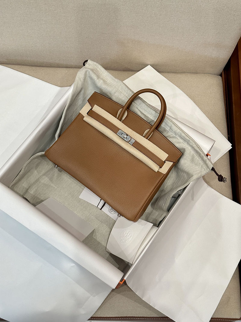 エルメス HERMES バーキン25 ゴールド シェブルミゾル シルバー金具 2412907 バーキン 25 新品 - 画像 (7)