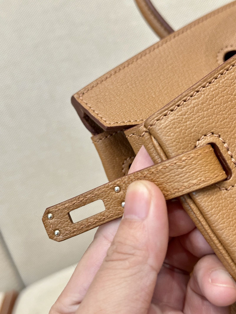 エルメス HERMES バーキン25 ゴールド シェブルミゾル シルバー金具 2412907 バーキン 25 新品 - 画像 (6)