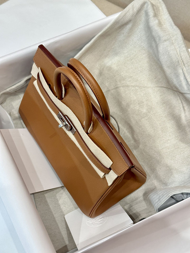 エルメス HERMES バーキン25 ゴールド シェブルミゾル シルバー金具 2412907 バーキン 25 新品 - 画像 (5)