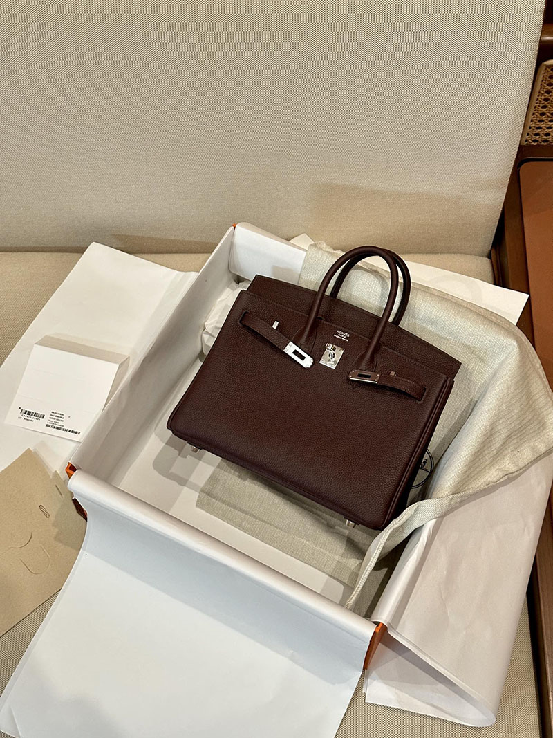エルメス HERMES バーキン25 ルージュセリエ トゴ シルバー金具 2412908 バーキン 25 新品 - 画像 (4)