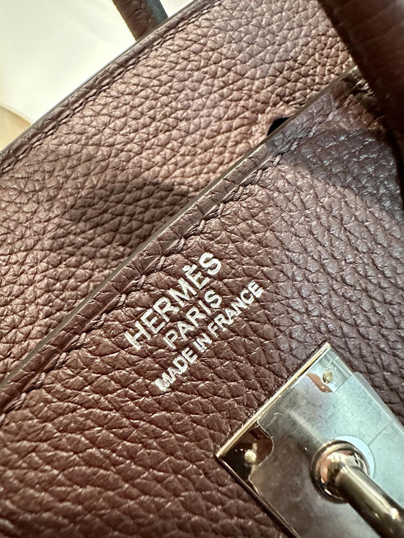 エルメス HERMES バーキン25 ルージュセリエ トゴ シルバー金具 2412908 バーキン 25 新品 - 画像 (3)