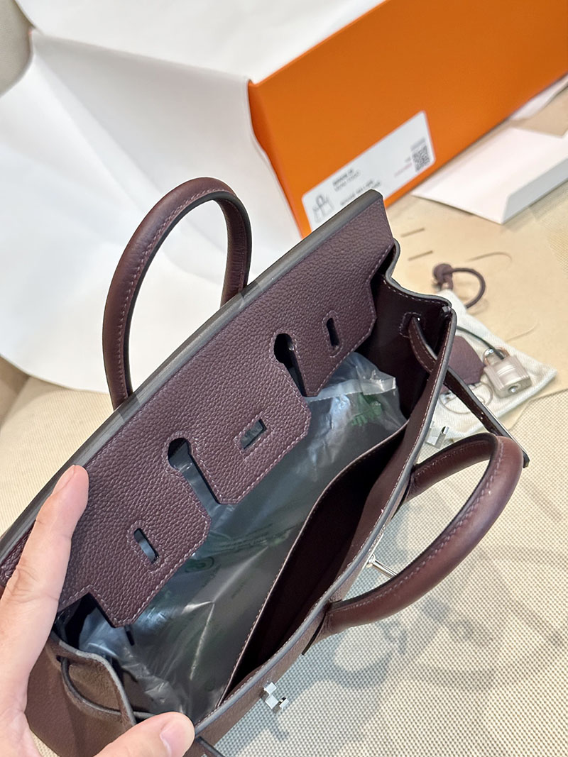 エルメス HERMES バーキン25 ルージュセリエ トゴ シルバー金具 2412908 バーキン 25 新品 - 画像 (6)