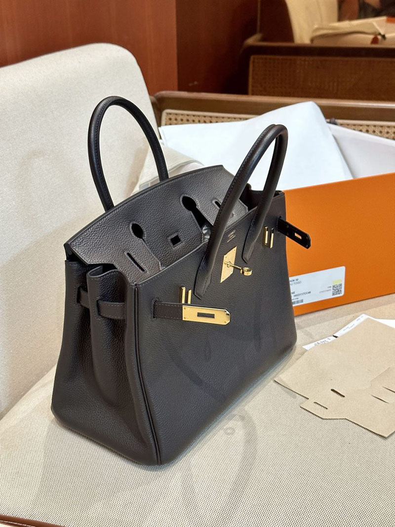 最高級エルメススーパーコピー バーキン30コピー バーキン30 エベンヌ トゴ ゴールド金具 2412915 エルメス 2025春夏 - 画像 (3)