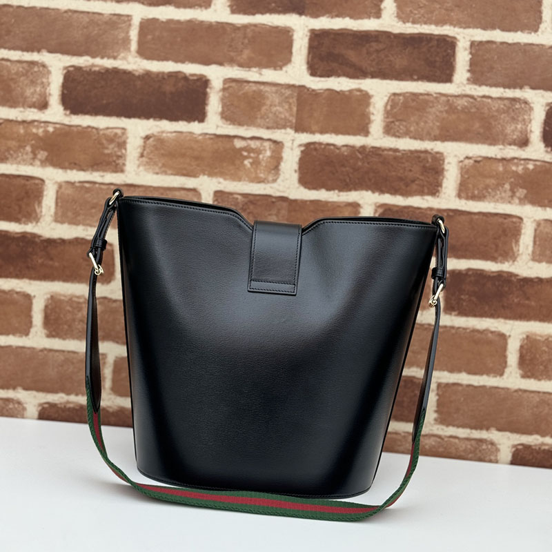 グッチ バッグ 新作 GUCCI ミディアム バケット ショルダーバッグ 782904 AADDY 1060 ブラック グッチ ダイアナ 芸能人 - 画像 (8)