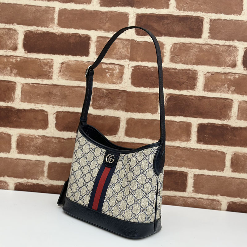 グッチ バッグ 新作 GUCCI オフィディア スモール ショルダーバッグ 781402 96IWN 4076 ベージュ/ブルー gucci オフィディア アウトレット - 画像 (9)