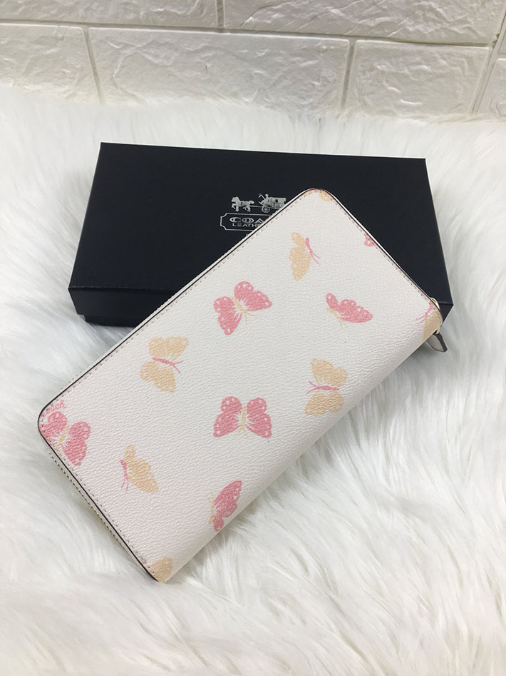 最高級 コーチ財布コピー レディース 財布 ラウンドジップ長財布 F69673 GD/HA ゴールド×チョーク ゴールド金具 コーチ 長財布 レディース 人気 - 画像 (7)