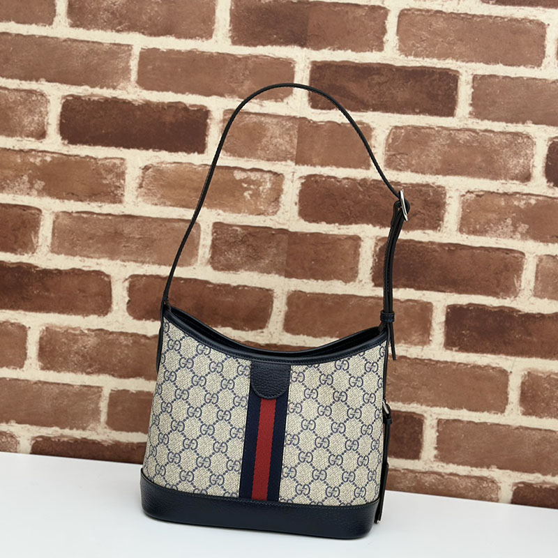グッチ バッグ 新作 GUCCI オフィディア スモール ショルダーバッグ 781402 96IWN 4076 ベージュ/ブルー gucci オフィディア アウトレット - 画像 (8)