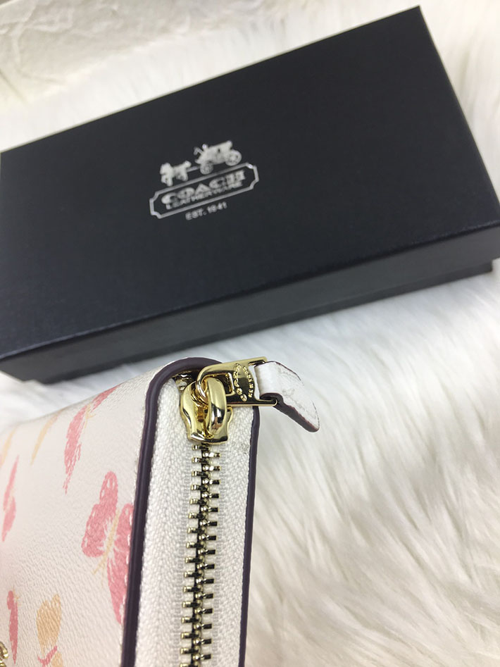 最高級 コーチ財布コピー レディース 財布 ラウンドジップ長財布 F69673 GD/HA ゴールド×チョーク ゴールド金具 コーチ 長財布 レディース 人気 - 画像 (5)