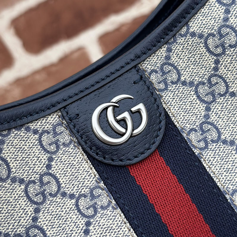 グッチ バッグ 新作 GUCCI オフィディア スモール ショルダーバッグ 781402 96IWN 4076 ベージュ/ブルー gucci オフィディア アウトレット - 画像 (6)