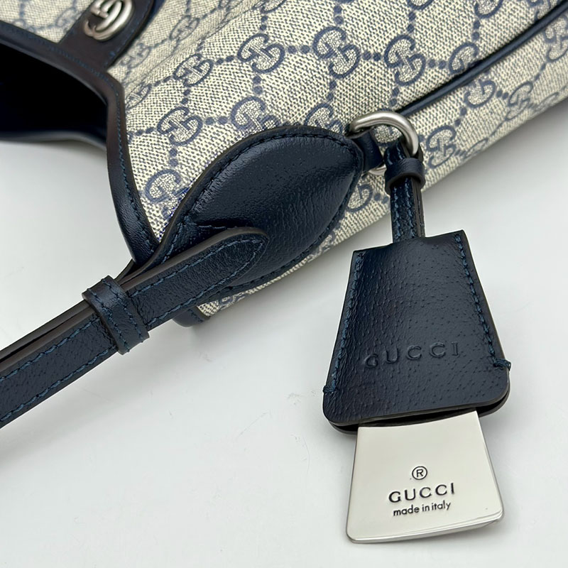 グッチ バッグ 新作 GUCCI オフィディア スモール ショルダーバッグ 781402 96IWN 4076 ベージュ/ブルー gucci オフィディア アウトレット - 画像 (4)