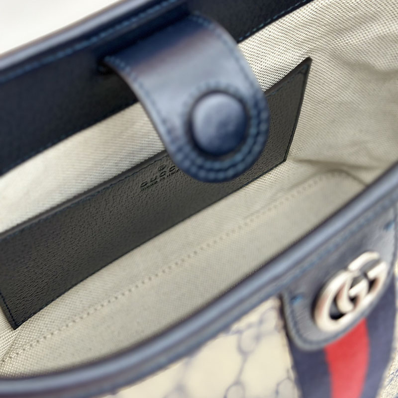 グッチ バッグ 新作 GUCCI オフィディア スモール ショルダーバッグ 781402 96IWN 4076 ベージュ/ブルー gucci オフィディア アウトレット - 画像 (2)