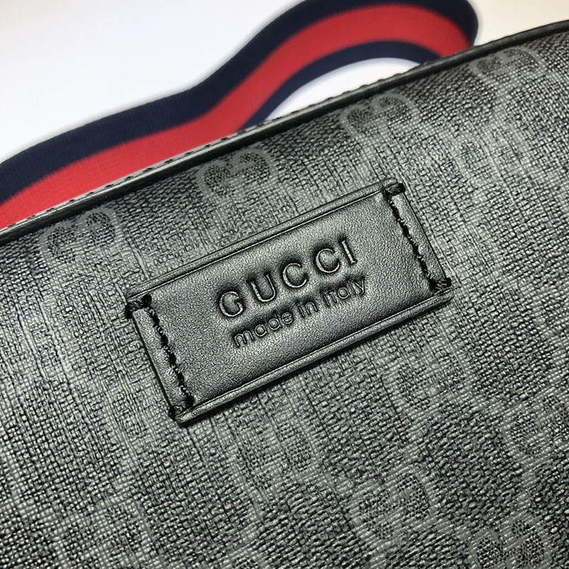 グッチ バッグ 新作 GUCCI メンズ GGスプリーム キャンバス クロスボディバッグ 574886 K5RLN 1095 ブラック/グレー グッチ バッグ メンズ 人気 - 画像 (6)