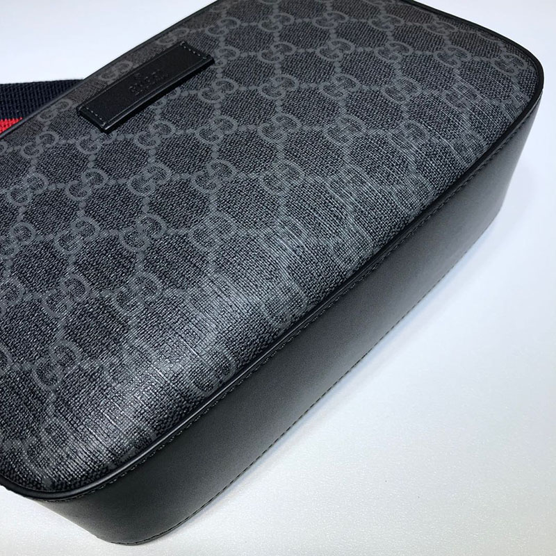 グッチ バッグ 新作 GUCCI メンズ GGスプリーム キャンバス クロスボディバッグ 574886 K5RLN 1095 ブラック/グレー グッチ バッグ メンズ 人気 - 画像 (3)
