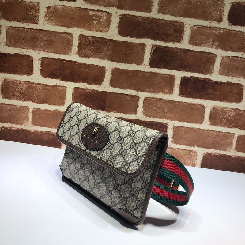 グッチ バッグ 新作 GUCCI ボディーバッグ・ウエストポーチ NEOVINTAGE GGベルトバッグ 493930 9C2VT 8745 ベージュ/ブラウン グッチ ミニバッグ メンズ - 画像 (9)