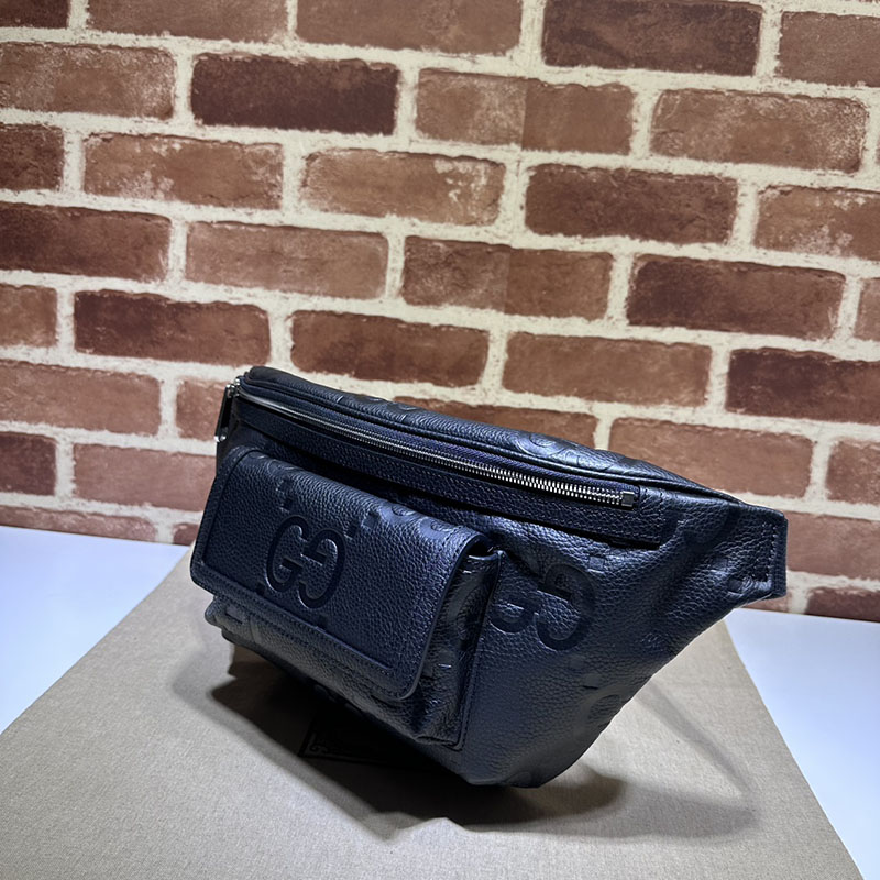 グッチ バッグ 新作 GUCCI ジャンボGG ベルトバッグ 645093 AABY7 1000 ブラック グッチ ボディバッグ メンズ - 画像 (9)