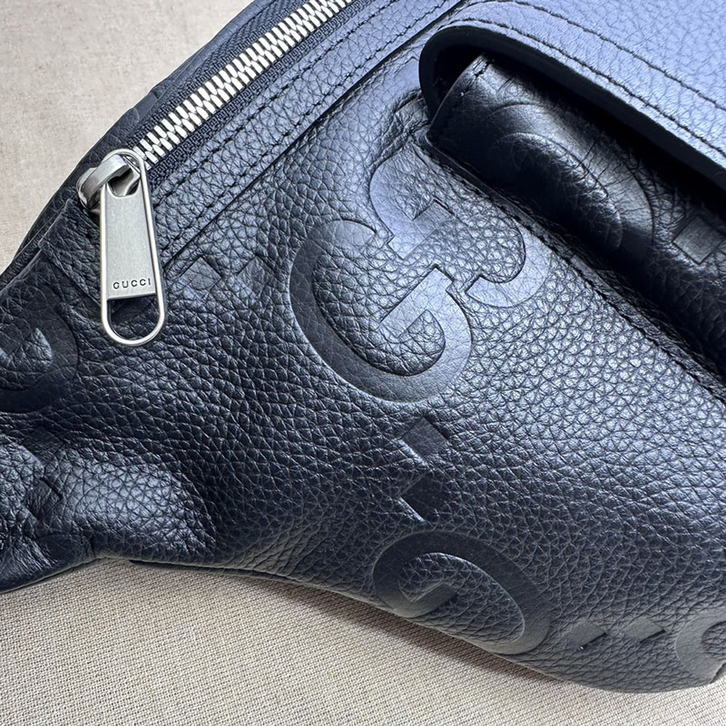 グッチ バッグ 新作 GUCCI ジャンボGG ベルトバッグ 645093 AABY7 1000 ブラック グッチ ボディバッグ メンズ - 画像 (5)