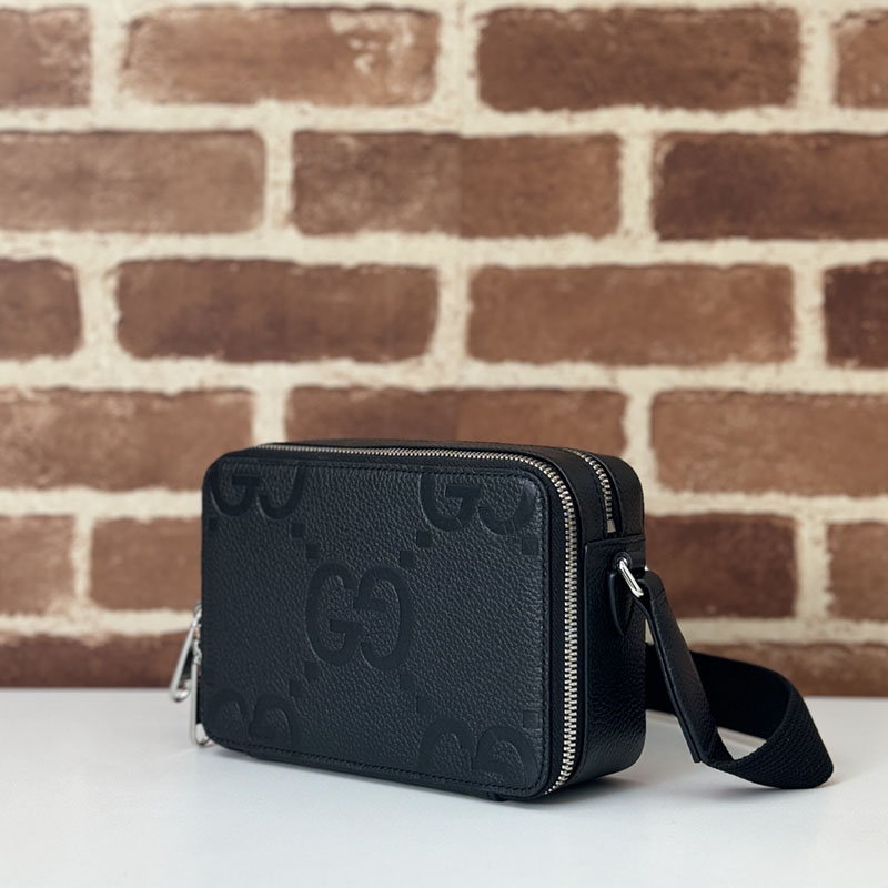 グッチ バッグ 新作 GUCCI ジャンボGG スーパーミニバッグ 816958 AABY7 1000 ブラック グッチ ミニバッグ アウトレット - 画像 (9)
