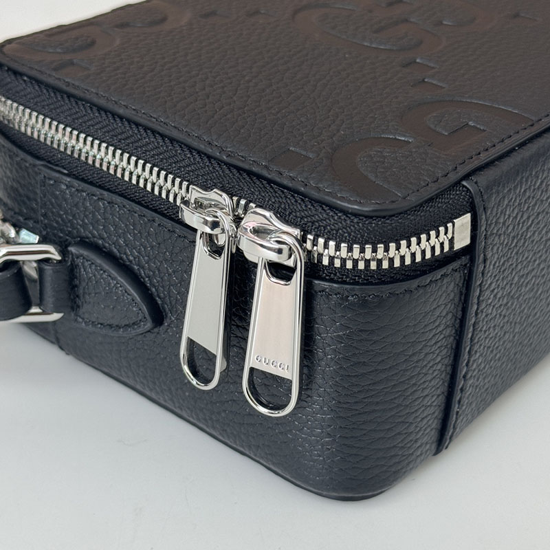 グッチ バッグ 新作 GUCCI ジャンボGG スーパーミニバッグ 816958 AABY7 1000 ブラック グッチ ミニバッグ アウトレット - 画像 (5)
