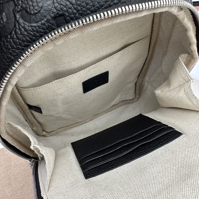 グッチ バッグ 新作 GUCCI ジャンボ GG クロスボディバッグ 766937 AACWY 1000 ブラック グッチ ボディバッグ メンズ - 画像 (2)