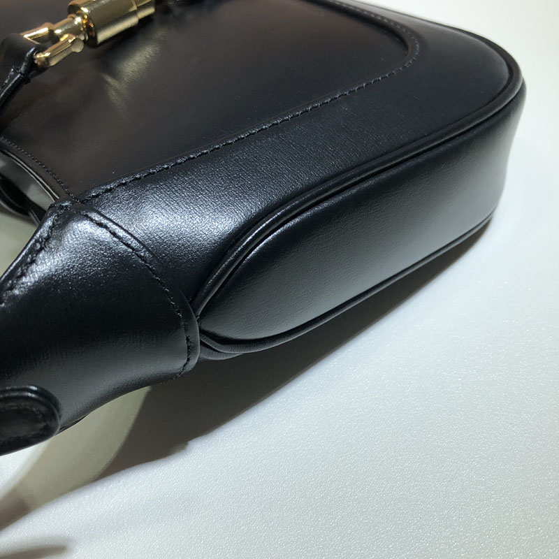 グッチ バッグ 新作 GUCCI レディース ジャッキー 1961 ミニ バッグ 637091 10O0G 1000 ブラック グッチ 人気ランキング - 画像 (4)