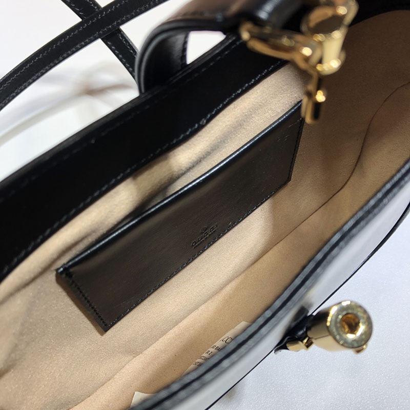 グッチ バッグ 新作 GUCCI レディース ジャッキー 1961 ミニ バッグ 637091 10O0G 1000 ブラック グッチ 人気ランキング - 画像 (2)