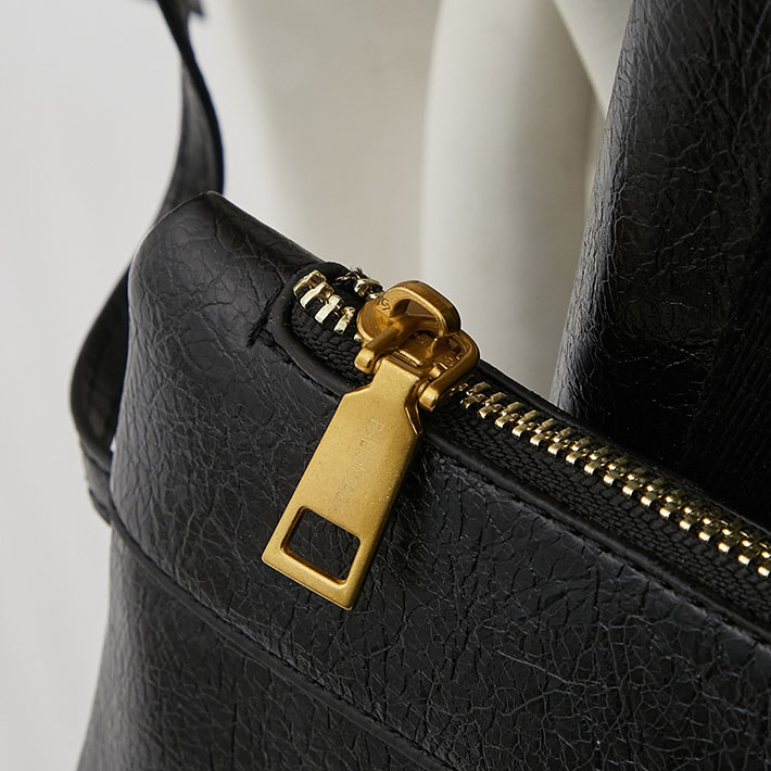 バレンシアガNAVY SMALL CABAS ネイビー スモール カバス ハンドバッグ 3399332HH3N1000 ブラック ゴールド金具 バレンシアガ トートバッグ キャンバス - 画像 (5)