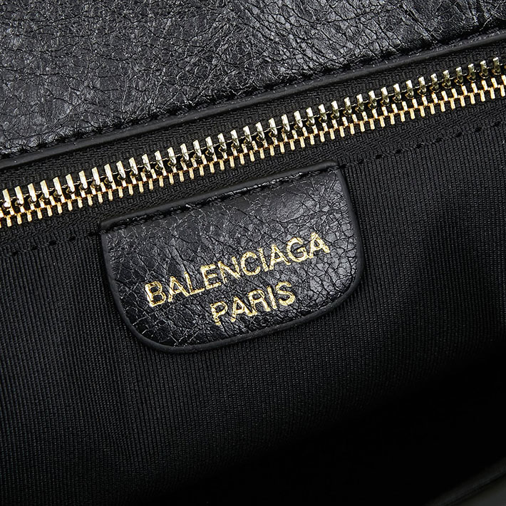 バレンシアガNAVY SMALL CABAS ネイビー スモール カバス ハンドバッグ 3399332HH3N1000 ブラック ゴールド金具 バレンシアガ トートバッグ キャンバス - 画像 (3)