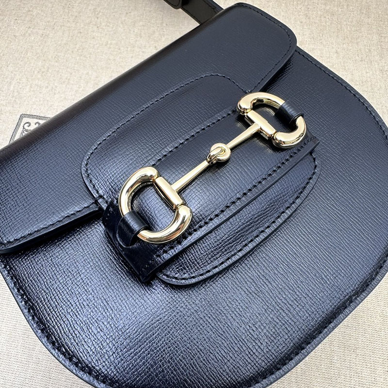 グッチ バッグ 新作 GUCCI グッチ ホースビット 1955 ミニ ラウンドバッグ 760191 1AAQD 1000 ブラック 激安 ブランド 通販 - 画像 (6)