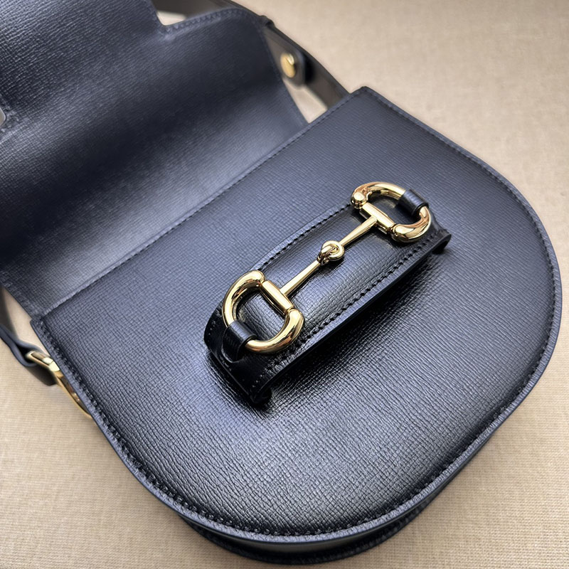 グッチ バッグ 新作 GUCCI グッチ ホースビット 1955 ミニ ラウンドバッグ 760191 1AAQD 1000 ブラック 激安 ブランド 通販 - 画像 (3)