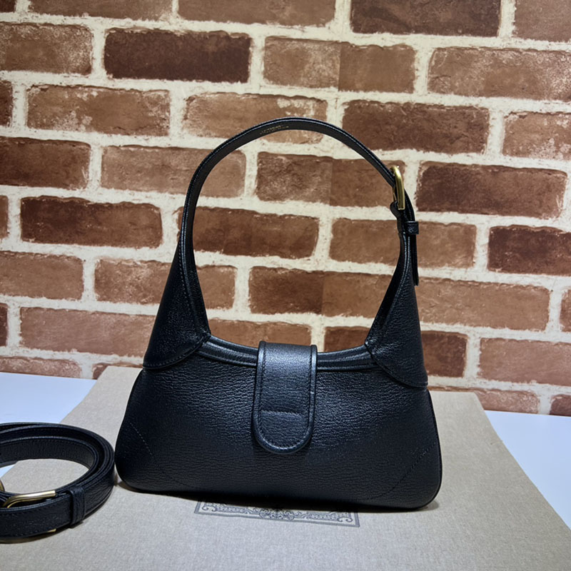 グッチ バッグ 新作 GUCCI アフロディーテ ミディアム レザー 2WAYハンドバッグ 735106 AAA9F 1000 ブラック レザー タッチ スクエア ショルダー バッグ - 画像 (8)