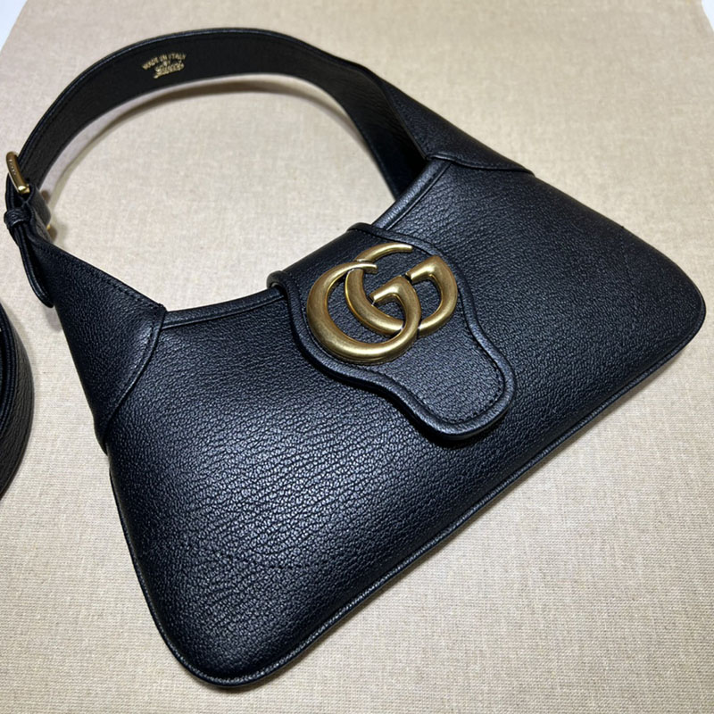 グッチ バッグ 新作 GUCCI アフロディーテ ミディアム レザー 2WAYハンドバッグ 735106 AAA9F 1000 ブラック レザー タッチ スクエア ショルダー バッグ - 画像 (7)