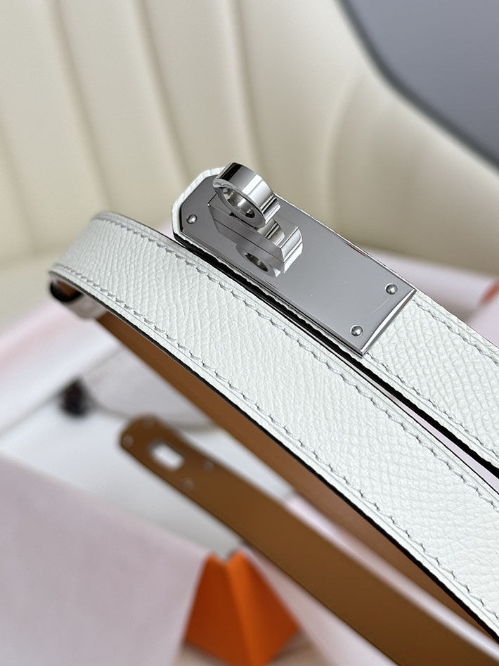 最高級エルメススーパーコピー エルメスベルトコピー 18mm レディースベルト ホワイト 2517396 シルバー金具 エルメス ベルト レディース 人気 - 画像 (5)