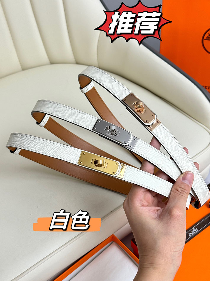 最高級エルメススーパーコピー エルメスベルトコピー 18mm レディースベルト ホワイト 2517396 シルバー金具 エルメス ベルト レディース 人気 - 画像 (3)