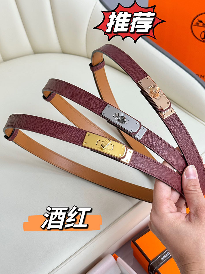 最高級エルメススーパーコピー エルメスベルトコピー 18mm レディースベルト ボルドー 2517408 ゴールド金具 エルメスベルト値段 - 画像 (3)