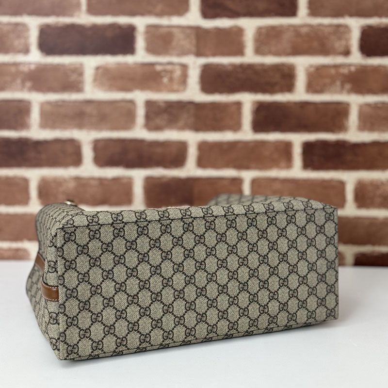 グッチ バッグ 未使用品 GUCCI GGエンブレム ミディアム トートバッグ 815213 FAD6L 9758 ベージュ/ブラウン 芸能人 トートバッグ レディース - 画像 (7)
