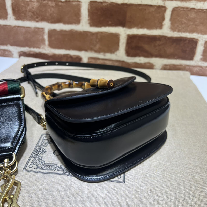 グッチ バッグ 未使用品 GUCCI バンブー 1947 ミニ トップハンドルバッグ 686864 10ODP 1060 ブラック ハイ ブランド 一覧 - 画像 (7)