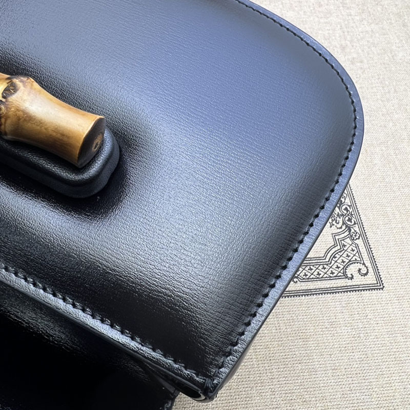 グッチ バッグ 未使用品 GUCCI バンブー 1947 ミニ トップハンドルバッグ 686864 10ODP 1060 ブラック ハイ ブランド 一覧 - 画像 (4)