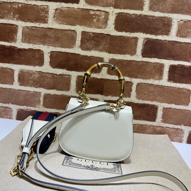 グッチ バッグ 未使用品 GUCCI バンブー 1947 ミニ トップハンドルバッグ 686864 10ODT 8454 ホワイト ハイ ブランド 一覧 - 画像 (8)