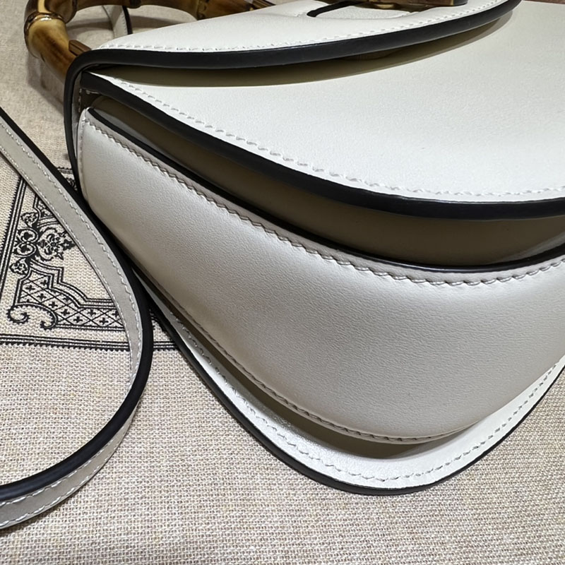 グッチ バッグ 未使用品 GUCCI バンブー 1947 ミニ トップハンドルバッグ 686864 10ODT 8454 ホワイト ハイ ブランド 一覧 - 画像 (6)