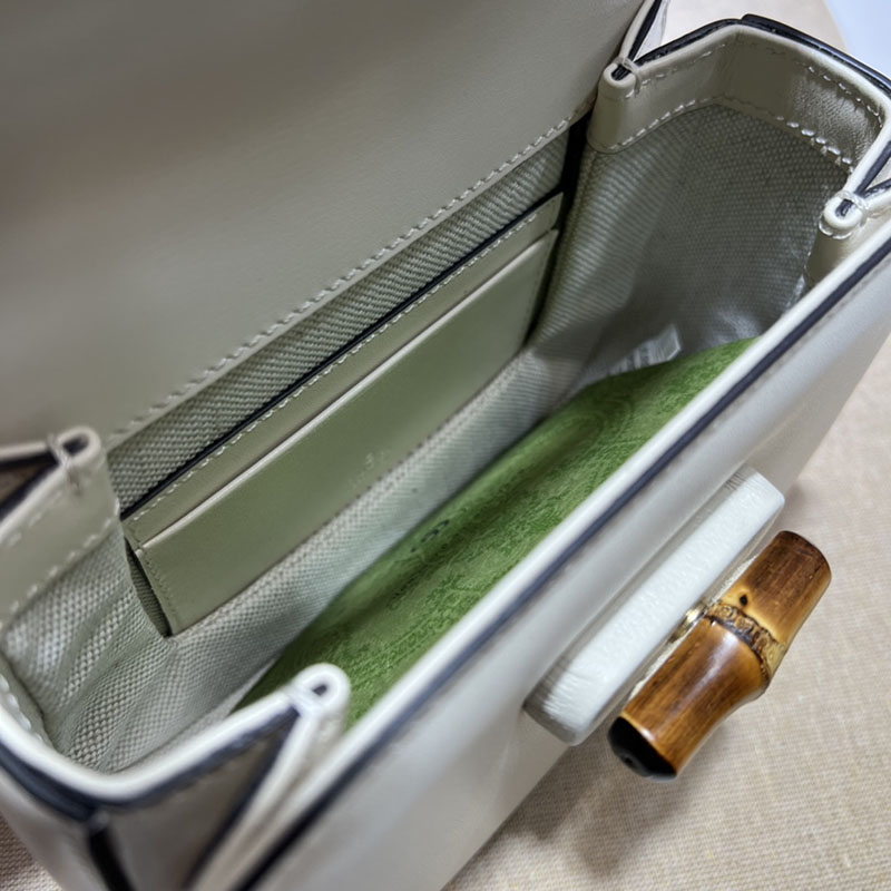 グッチ バッグ 未使用品 GUCCI バンブー 1947 ミニ トップハンドルバッグ 686864 10ODT 8454 ホワイト ハイ ブランド 一覧 - 画像 (2)