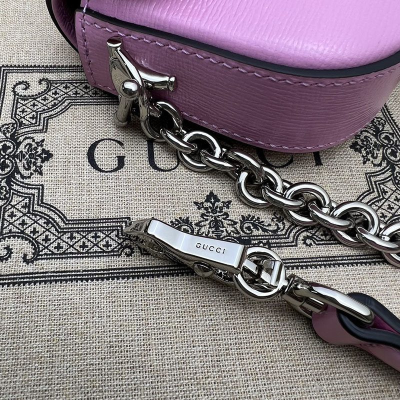 グッチ バッグ 未使用品 GUCCI ホースビット 1955 ミニ ショルダーバッグ 774209 1DB0N 5823 ピンク ハイブランド レディース - 画像 (5)