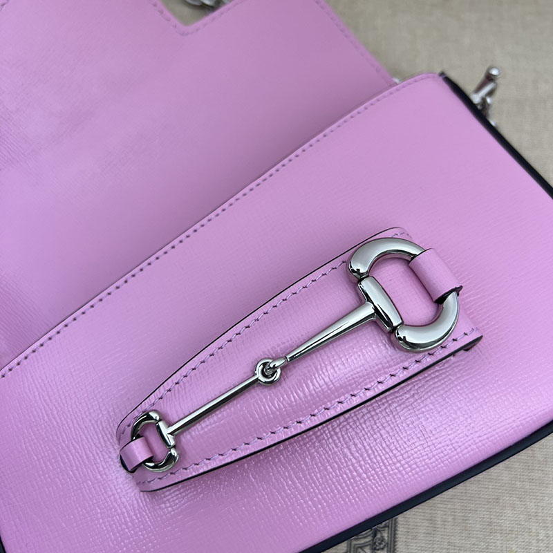 グッチ バッグ 未使用品 GUCCI ホースビット 1955 ミニ ショルダーバッグ 774209 1DB0N 5823 ピンク ハイブランド レディース - 画像 (4)