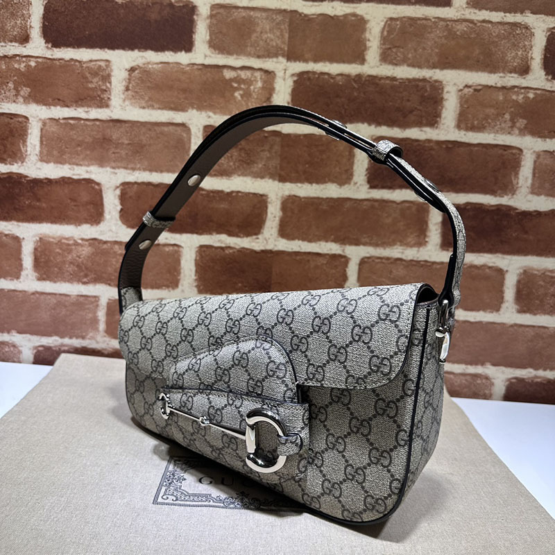 グッチ バッグ 未使用品 GUCCI ホースビット 1955 スモール ショルダーバッグ 764155 KGD0N 9742 ベージュ&トープ ハイブランド レディース - 画像 (9)