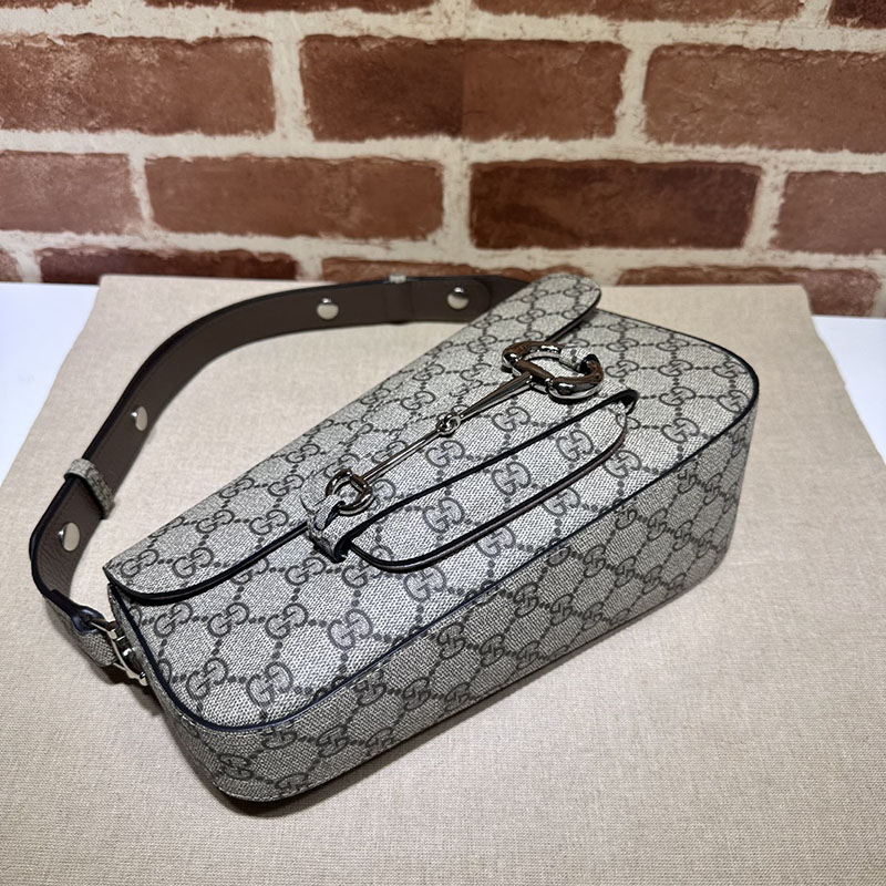 グッチ バッグ 未使用品 GUCCI ホースビット 1955 スモール ショルダーバッグ 764155 KGD0N 9742 ベージュ&トープ ハイブランド レディース - 画像 (7)