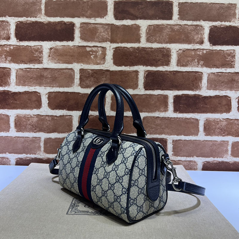 グッチ バッグ 未使用品 GUCCI オフィディア ミニ トップハンドルバッグ 772053 96IWG 4076 ベージュ/ブルー ミニボストンバッグ 人気 ブランド - 画像 (9)