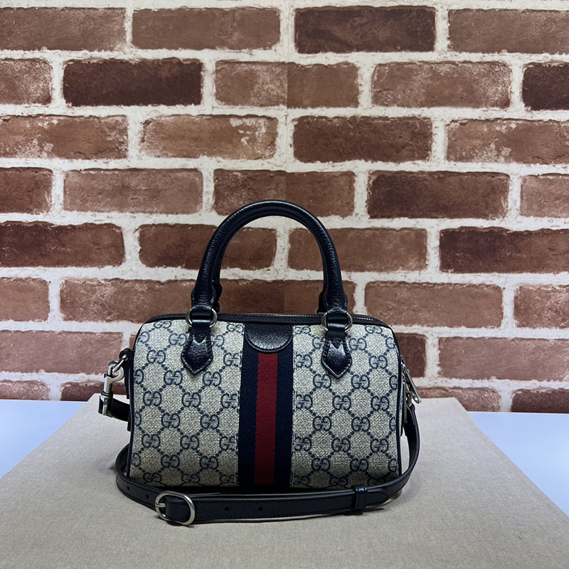 グッチ バッグ 未使用品 GUCCI オフィディア ミニ トップハンドルバッグ 772053 96IWG 4076 ベージュ/ブルー ミニボストンバッグ 人気 ブランド - 画像 (8)