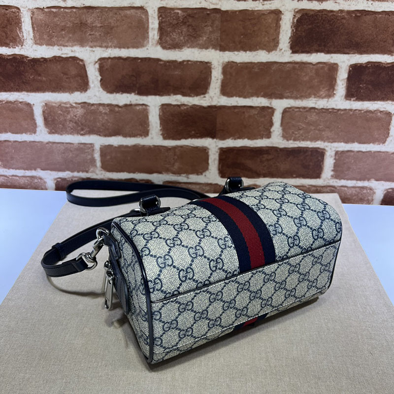 グッチ バッグ 未使用品 GUCCI オフィディア ミニ トップハンドルバッグ 772053 96IWG 4076 ベージュ/ブルー ミニボストンバッグ 人気 ブランド - 画像 (7)