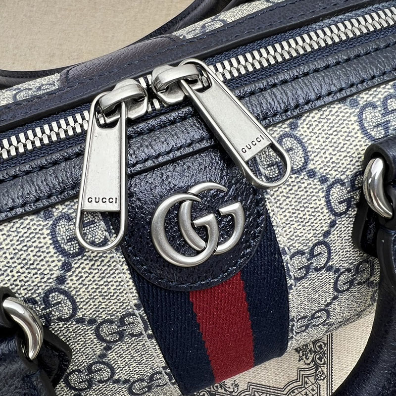 グッチ バッグ 未使用品 GUCCI オフィディア ミニ トップハンドルバッグ 772053 96IWG 4076 ベージュ/ブルー ミニボストンバッグ 人気 ブランド - 画像 (3)