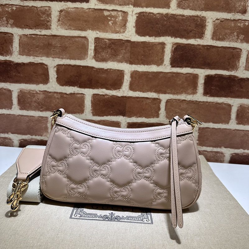 グッチ バッグ 未使用品 GUCCI レディース GGマトラッセ レザー ハンドバッグ 735049 UM8HG 6802 ライトピンク ハンドバッグ レディース 本革 - 画像 (8)